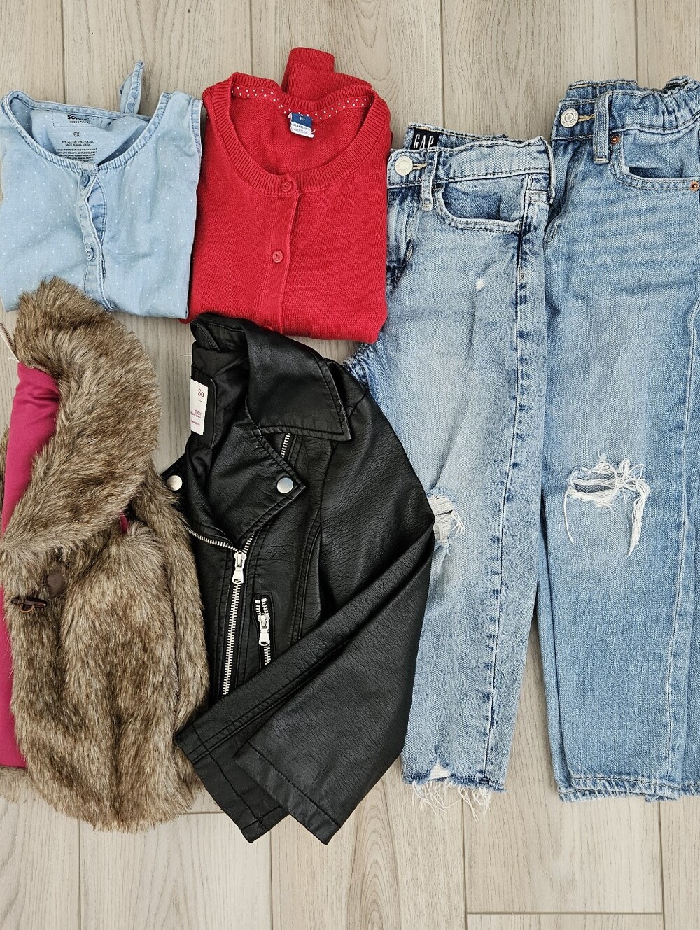 Girls Size 6 Clothing Lot (6 pcs) - Gap, Old Navy, SO - Great Condition!